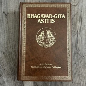 Bhagavad-Gita As It Is 1983 Hardcover Vintage braungold Zierleiste - Bild 1 von 10