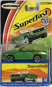MATCHBOX ~ 1969 CHEVY CAMARO SS 396 ~ SUPERFAST #40 ~ LIMITED ED.  1 of 15,500 - Picture 1 of 7