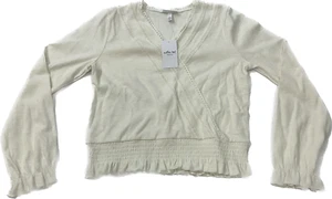 Willow And Root Long Sleeve Blouse Top Girls Size XL White Cream - Picture 1 of 11