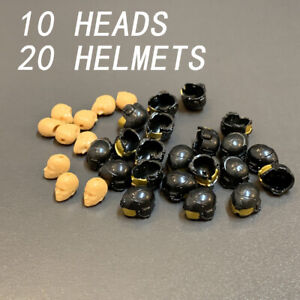LOT 20 helmet &10 heads Accessories Mega Bloks Construx Halo Marine cod Figure