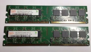 HYNIX 1GB Lot 2 x 1GB 2Rx8 PC2-5300U-555-12 memory card - Picture 1 of 2