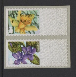ERROR! INVERTED SPRING BLOOMS 2nd CLASS/2nd CLASS LARGE PAIR POST GO  -  RARE - Picture 1 of 2
