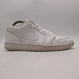 Nike Air Jordan 1 Low Damengröße 9,5 weiß Leder Freizeit Turnschuhe DV0990-111 - Bild 1 von 12