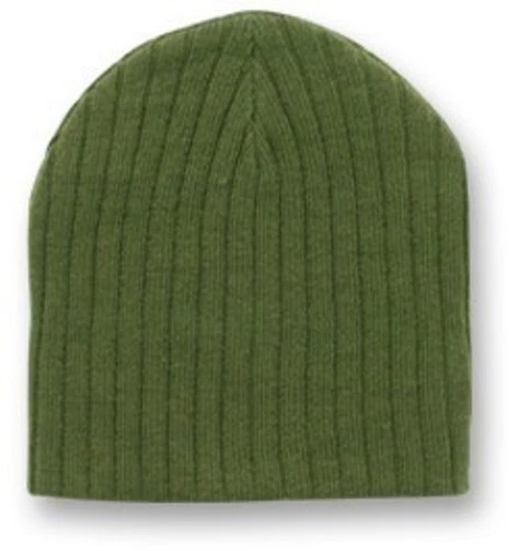 Gorro de punto con cable acanalado verde militar gorra calabaza invierno sombrero esquí moto de nieve al aire libre Foto 1 de 1