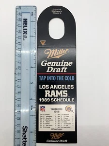1989 Los Angeles Rams NFL Necker Schedule - Mint, Never Used, MGD Beer - Picture 1 of 2