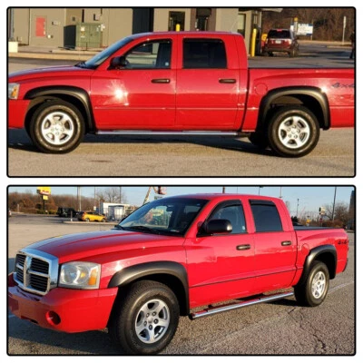 Fit For 05-11 Dodge Dakota Matte Black Fender Flares Front Rear Set - Image 1 of 4