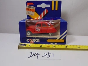 Vintage Corgi Toys Diecast Car NOS IOB 1984 Citroen Flower Power Red - Picture 1 of 3
