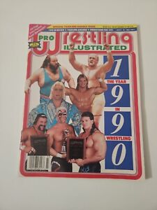 Pro Wrestling Illustrated March 1991 Edition '90 Year In Wrestling VTG Pre-Owned