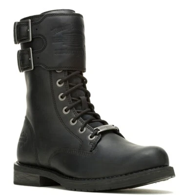 Harley-Davidson Men's Vntgmoto Tall 9-Inch Black or Brown Fashion Boots, D93873 - Image 1 of 4