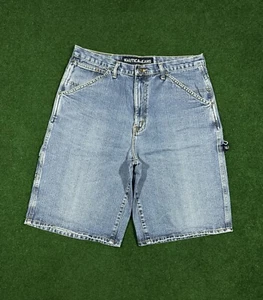 Vintage Y2K Nautica Jeans Carpenter Denim Shorts 35 Casual Streetwear Light Wash - Picture 1 of 7