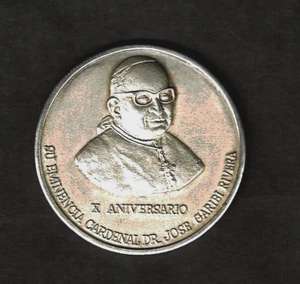 1969 Mexiko, "X Anniv Cardenal Dr. Jose Garibi Rivera" Silbermedaille in Ch Unc. - Bild 1 von 2