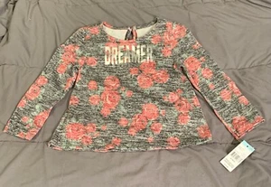 NEW “Dreamer” Long Sleeve Rose Print Shirt 24 Months NWT - Picture 1 of 4