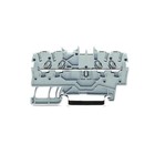 2pcs WAGO 2000-1401 4-Conductor Feedthrough Terminal Block 3.5mm Wide Gray ​New