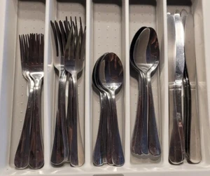 International Silver Simplicity Stainless Steel Flatware SERVICE 8 (-1 KNIFE) - Picture 1 of 9