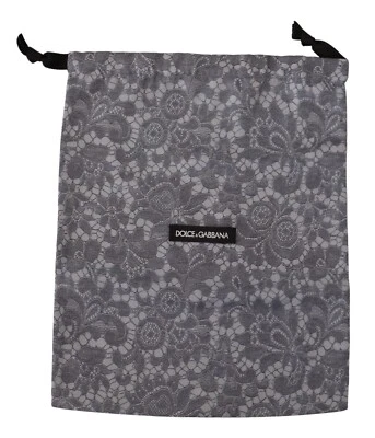 Dolce & Gabbana мешок для пыли чехол сумка серый цветочный кружева на шнурке сумка для обуви 33 см x 26 см - Изображение 1 из 4
