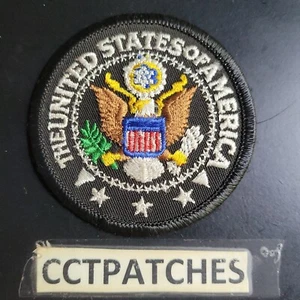 THE UNITED STATES OF AMERICAN SEAL (BLACK) PATCH - Picture 1 of 2