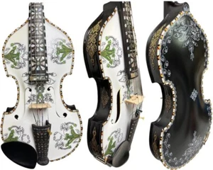 Hardanger fiddle Norwegian fiddle 4/4 violin 9 strings ,Rare baroque style - Picture 1 of 10