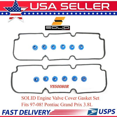¡¡SÓLIDO!! Juego de juntas de cubierta de válvula para Pontiac Grand Prix 1997-2008 3,8 L VS50080R Foto 1 de 2