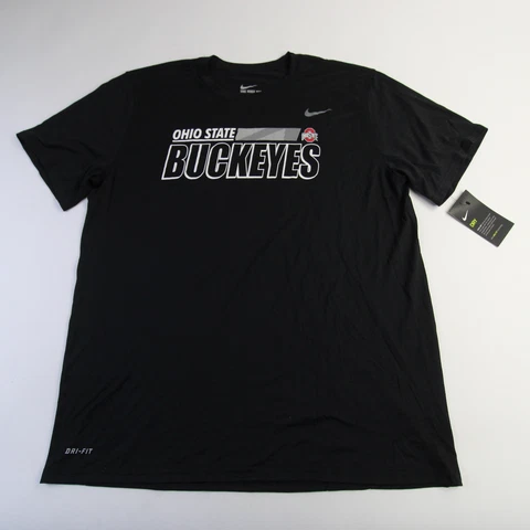 Ohio State Buckeyes Nike Dri-Fit Short Sleeve Shirt Men's Black New Cover