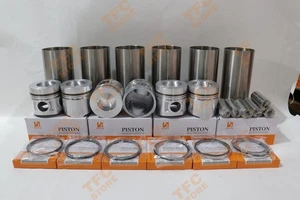 Overhaul Rebuild Kit For Mitsubishi S6K S6KT Engine Liners Piston 34317-01100 - Picture 1 of 6