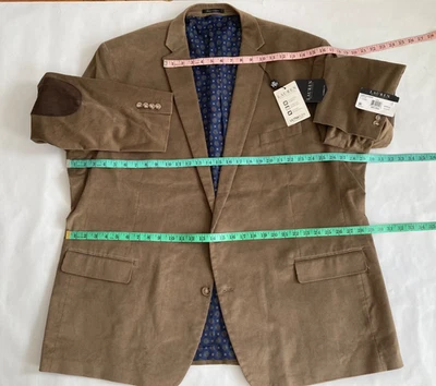 Lauren Ralph Lauren Men Suits Jacket Big & Tall SZ 56XL Camel corduroy elbow Pat - Image 1 of 4