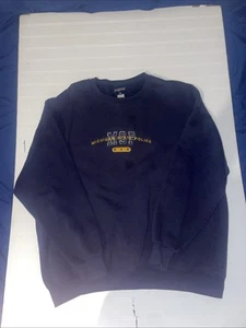 Vintage Michigan State Police MSP JanSport XXL Navy Blue Sweatshirt Dad - Picture 1 of 19