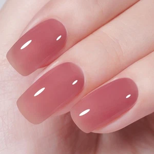 Dark Pink Gel Nail Polish Pink Burgundy Jelly Gel Polish Neutral Sheer Transl... - Picture 1 of 6