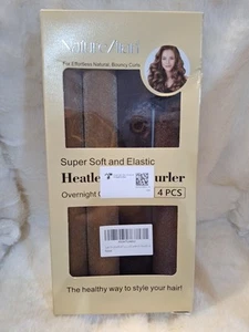 Velvet Heatless Lockenstäbe 4-teilig Satin Wrapped for Overnight - Jumbo Flexi Rod - Bild 1 von 3