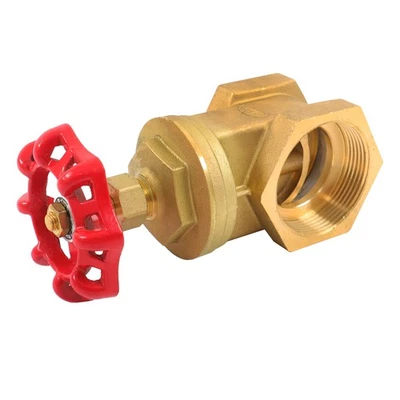 Corrosion Resistant Brass Gate Valve DN65 2.5" Female NPT for Plumbing Systems - Image 1 of 4