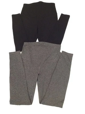 Old Navy Active Womens Maternity Legging Go-Dry Athletic Pants Small Black Gray - Image 1 of 4