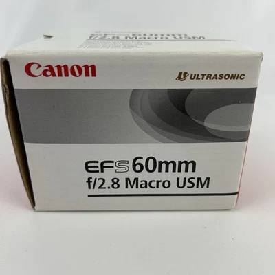 Objetivo Canon EF-S 60mm F/2.8 macro USM - Excelente estado - Incluye ambas tapas Foto 1 de 4