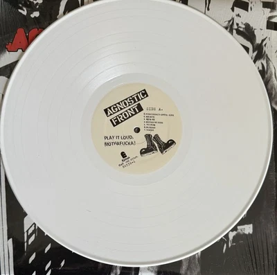 1998 AGNOSTIC FRONT SOMETHINGS GOTTA GIVE LP WHITE VINYL WARZONE KILLING TIME - Image 1 of 4
