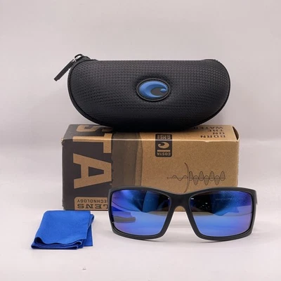 Gafas de sol Costa Del Mar para hombre Reefton 580G polarizadas espejadas negras/azules Foto 1 de 4
