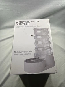 Automatic Pet Waterer, Gravity Stainless Steel Water Dispenser, 100% Bpa-Free - Picture 1 of 4