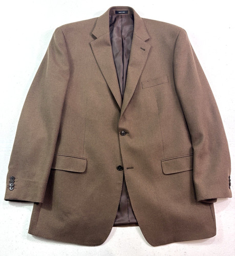 giacca blazer uomo marrone Michael Kors 100% capelli cammello 44L tuta sportiva cappotto morbido