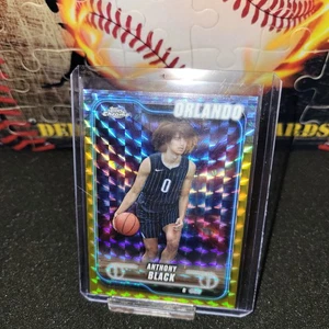 New Listing2024-25 Topps Chrome Anthony Black Gold Geometric /50 Refractor - Picture 1 of 2