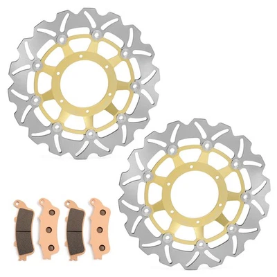 Front Brake Rotors Pads For Honda VTX1800R 02-07 VTX1800C 02-09 VTX 1800 F N S T - Image 1 of 4