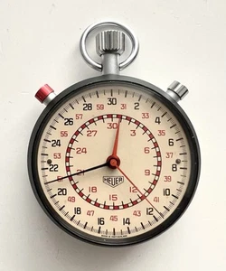 Cronómetro Heuer Leonidas Split Second tablero de ajedrez Ref 512 402 Split-secundario - Imagen 1 de 5