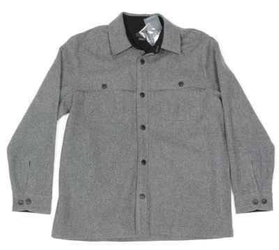 NWT PENDLETON Gray Virgin Wool Heavyweight Mens Shacket Shirt Jacket sz L /322 - Image 1 of 4