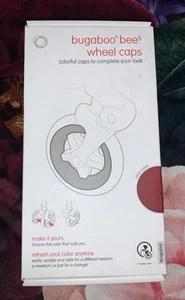 New: Bugaboo Bee 5 Wheel Caps, Dark Red - Picture 1 of 4