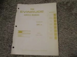 1968 Evinrude Starflite 100 HP 100882 100883 Outboard Service Repair Manual - Foto 1 di 3