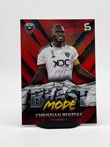 2024 Topps Superstars MLS Christian Benteke Beast Mode #BM-1 D.C. United - Picture 1 of 2
