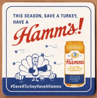 Posavasos de cerveza Hamms Brewing (Molson Coors) Milwaukee WI Foto 1 de 2