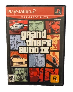 PS2 GTA 3 Grand Theft Auto III PlayStation 2 Greatest Hits High Grade CIB - Bild 1 von 5