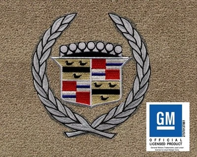 Alfombrillas Cadillac Deville 1999 Lloyd Ultimat pizarra 4 piezas corona y escudo alfombrillas delanteras Foto 1 de 2