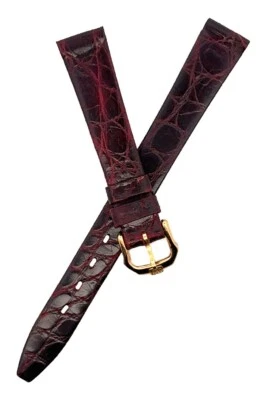 Correa de reloj para mujer Raymond Weil de cuero borgoña de 12 mm Foto 1 de 3