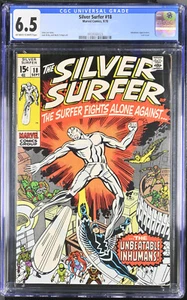 Silver Surfer #18 CGC 6.5 - 1970 - Jack Kirby Surfer portada y arte, último número - Imagen 1 de 2