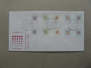 NETHERLANDS, cover FDC 1987, stamps from booklet Christmas - Picture 1 of 1