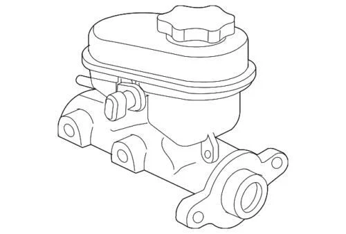 Genuine GM 2009-2019 Chevrolet GMC Express Savana Brake Master Cylinder 19420962 - Image 1 of 2