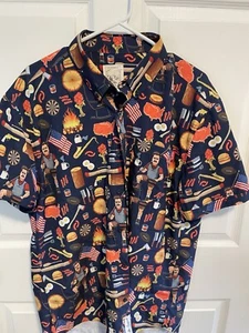 XL Shirt Button Down Ron Swanson Parks And Recreation - Picture 1 of 7
